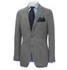 Abito da uomo blazer blazer marrone smoking smoking a spina di pesce lana in tweed singola giacca da bussiness formale per matrimonio per matrimonio 240409