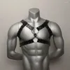 Bras sätter gay rave sele underkläder man sexuell kropp justerbar bröstbälte rem punk kostymer sex leksaker för män