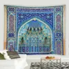 Oriental decoration Islamic tapestry Vintage Architecture Wall Hangings Moroccan decoration for home Bohemian home decor 240403