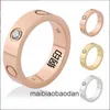 High -End -Designer -Schmuckringe für Frauen Carter gegen Gold Liebesring Paar Ring Dicke elektroplierte Roségoldkette Original 1: 1 mit echtem Logo