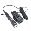 Luzes de pistola Tactical AirSoft All Metal Surefir M300C M600U CQBL Mod PLHV2 Lanterna com Dual Switch Switch LED Arma de caça à luz DHBAK
