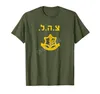 Herr t-skjortor mer design idf zahal t-shirt israelisk armé israel försvar kraft skjorta hip hop tops bomull tees