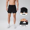 Short masculin Couleur solide Couleur décontractée sportive élastique à la taille de la taille de la gym