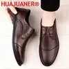 Casual Shoes 2024 Derby Men Business Formal Office Footwear Genuine Leather Male Comfortable Designer Dress Spring Autumn Oxford