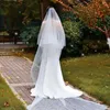 Wedding Hair Jewelry 75/100/150/200/300cm Bridal Veil Soft Wedding Veil With Comb One Layer Tulle Cathedral Wedding Veil Bride Marriage Accessories