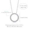 Kedjor N13190 LEFEI Fashion Trend Luxury Classic Moissanite As You Wish Circle Necklace For Charm Women S925 Silver Party Jewelry Gifts