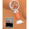 Gadgets Cute vegetable and fruit handheld portable mini fan, charging fan with mobile phone holder function