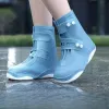 Boots Kids Rain Shoes Cover non glissière épaisse inférieure portable Solide Sole Fold Pold portable Afficier imperméable Toddler Boots Fashion