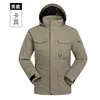 Trench Coats De degré Men 3 en 1 extérieur Multi-Pocket Veste Douleur Épaisseur