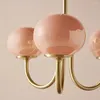 Chandeliers Nordic Simple Bedroom Lamp Designer Art Warm Romantic Children's Room Pink Medieval Bauhaus Chandelier