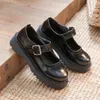 Dress Shoes Japanese Student Lolita Woman Platform Mary Janes Buckle Strap Cute Cosplay Uniform Heels Women