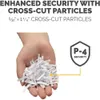Bescherm uw gevoelige informatie met Fellowes LX85 12 Sheet P4 Cross Cut Home Office Shredder - SafeSense Ultimate Security