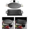 Pans Korean BBQ Pan Roasting Cooking Outdoor With Handles Griddle For Picnic Travel Hiking