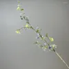 Fleurs décoratives artificielles de neige artificiels branches de soie faux el décor simulation saule petite fleur brisée décoration florale