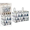 Sacs de rangement 2xbedside Organisateur pour les lunettes Triangle Bleu