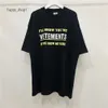 Mens Designer T Shirt Vetements Patchwork Letter Women T Shirt Overized Tee Mens Clothing Good Quality Vetements Fashion Shirt Men Vetements T Shirt 572