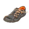 TMA Eyes Fight Sole Side Lace-Up Leather Woemn Castary Shoes 240329