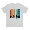 Men's T Shirts 1961 61st Graphic Polyester TShirt Vintage Printing Streetwear Leisure Shirt Men Tee