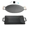Pans Korean BBQ Pan Roasting Cooking Outdoor With Handles Griddle For Picnic Travel Hiking