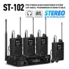 Debra Stereo Wireless In-Ear Monitor System ST-102 for Professional Stage Recording Studio Drummer Instrument 240411