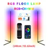 Living Room Dimmable RGB Corner Floor Lamp 140cm Stand Smart APP LED Mood Light for Bedroom Nordic Home Decor Interior lighting 240408