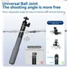 Selfie Monopods Telesin wasserdichtes Divng Selfie Stick Flohy Monopod 360 Rotationskugel Head Selfie Stick für GoPro Dji Osmo Action Insta360 Y240418