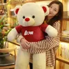 Hot Valentine Giant Stuffed Animal Toy Big Size Bedroom Decorations Plush Poland Teddy Bear Soft Dolls