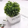 Decoratieve bloemen simuleren laat bal kunstmatige plastic grasboom 10/15/20 cm groen plantentuin bruiloft evenement huis buiten decoratie