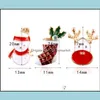 Булавки броши 3 стиля творческие мультипликационные карикатуры рождественские броши милые Санта -Клаус Джингл Колокол Носки носки пончики