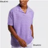 Męskie polo męskie Mens S Lato Sweter Koszulka Business Man Business Man Solid Knitting Casual Tees Tops Koszulki Mężczyzna Drop dostawa aplikacja Dhhkn