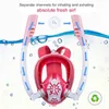 Dubbel respirator snorkling dykmask full ansikte torr stil simning snorkel set utrustning under vattnet tillbehör 240410