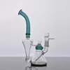 Glass Baker Bongs with Dome Nai Bowl Hookahs Bubbler Recycler Water Pipes Smoking Pipe Oil Dab Rigs 14.4mm Joint Shisha