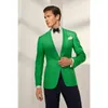 Abiti da uomo in abiti colorati luminosi singoli uomini vestiti due pezzi (pantaloni neri giacca) outfit bavaglio Chic Casual Party Prom Wedding Set