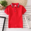 Baby Boys Polo Summer Coton Coton Breathable Childrens Clothes Kids Tendown Collar Striped Tee Boys Côtes courtes Shirts 240418