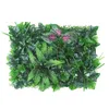 Décoration de maison intérieure des fleurs décoratives avec plante simulée mur d'herbe verte artificielle parfaite pour le salon Cafe et El