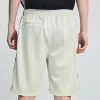 24SS Shorts Jogger Drawstring Rayas Blancas Blancas Blancas Aprecotos Bordado Bordado Shorts