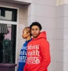 Retro Street Mental Health Matters Hoodie Mens and Womens Femme à manches longues Loose Y2K Couples Vêtements Sweatshirts 240417