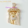 Pass Tester Sier/ 10K Solid Gold Mens Diamond Jesus Piece Moissanite Iced Out Pendant for Necklace