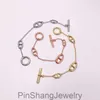 Europa en de Verenigde Staten verkopen sieraden koper Goldplated Smooth Pig Nose Day Ot Buckle Bracelet in drie kleuren7244108