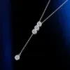 HOUTROS M/5mm Full Halsband för Girls Classic Bubble Clavicular Chain 925 Sterling Silver Party Fine Jewelry GRA 240409