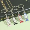 Keychains 1pc Christian souvenir de poisson Keychain Jésus charme pendent catholique Home Chapel Decor Gift