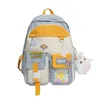 Plecak Canvas Girl Zipper School Torebki Studenci Śliczne plecaki Junior High Our-Capacite Back Pack dla dziewcząt