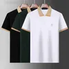 Designer de polos masculin La version correcte de Lvjia 2024 Nouveau collier de polo masculin à la chemise à manches courtes en coton pur est à la mode Vhst