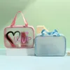 Cosmetic Bags Travel Makeup Bag Love Printed Women's Cosmetics Storage PVC Convenient Wash