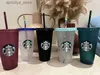 Su Şişesi Stanleliness Denizkızı Tanrıça Starbucks 24oz/710ml Plastik Kupalar Tumbler Yeniden Kullanılabilir Açık İçme Düz Alt Sütun Şekli Kapak Saman Kupaları Kupa Tekk L48