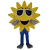 2024 Adult size Sunflower mascot costume Cartoon Character Outfits Suit Furry Suits Halloween Carnival Birthday Party Dress