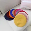 20S5 BERETS 20COLORS 가을 겨울 울 베레트 여성을위한 모자 프랑스 예술가 베레트 스트리트 페인터 모자 여자를위한 여성 따뜻한 캡 비니 D240418