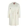 Designer jas dames jasjassen wol mengsels jassen geuljack met een vaste kleur dames slanke lange windbreaker wollen 0zln