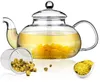 400/600/1000 ml Clear Glass Teapot met infuser theepot Stooks Pot veilig los blad en bloeiende theemaker warmtebestendig