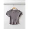 T-shirt a maniche corte per camicie da donna per donne top slim ed elastico estate sexy elastica